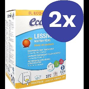 Ecodoo Vloeibaar Wasmiddel Geconcentreerd Perzik Bag In Box (160 wasbeurten) (2x 5L)