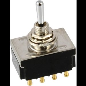 Allparts EP4363010 Mini Schakelaar – 4-pole On-On-On (4PDT)