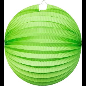 3x Papieren Lampion Licht Groen 25cm - Feest Decoratie Bruiloft Zomer Festival