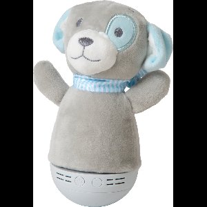 Lucide DOLLY - Tafellamp Kinderkamer - Batterijen - LED - 1x3W 2700K - Met muziekfunctie - Grijs