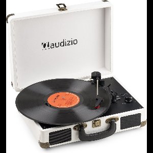 Platenspeler Bluetooth IN/OUT - Audizio RP116CR - 2025 model - Retro platenspeler met speakers - Crème