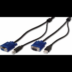 ASSMANN Electronic AK 82301 toetsenbord-video-muis (kvm) kabel 1,8 m Zwart