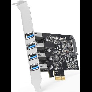 Maiwo KC005A PCI Express x1 naar 4x USB-A 3.1 - 5Gbps