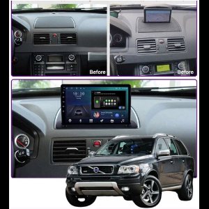 ADIVOX 9 inch geschikt voor Volvo XC90 2004-2014 Android 14 4GB/64GB 8CORE CarPlay/Auto/Wifi/GPS/RDS/DSP/5G/QLED/QLED/DAB+