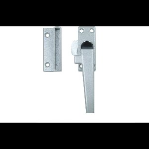 Wovar Raamsluiting met drukknop aluminium rechts | Per stuk | Raamboom