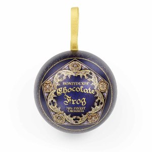 The Carat Shop - Harry Potter Chocolade Kikker Kerstbal - Cadeaubal met Broche