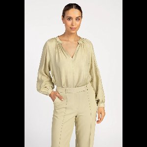 AAIKO Alanza Shine Vis 511 Dames - Jurken - Groen - Maat XS