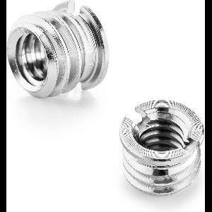 MOJOGEAR P07 schroefadapter 1/4 inch naar 3/8 inch - 1 stuks verloopstuk - RVS