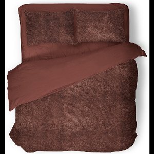 Eleganzzz Dekbedovertrek Flanel Fleece - Rose Brown - Dekbedovertrek 200x200/220cm - 100% flanel fleece - Tweepersoons dekbedovertrekken - 200x220cm - Fluffy Dekbedovertrek