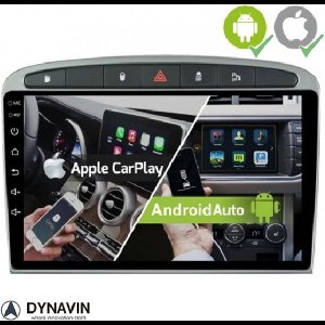 Dynavin Navigatie Peugeot 308 carkit usb android 14 draadloos apple carplay en android auto 64GB