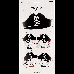 Piratenhoeden - Pirate Party - 33,5 x 15 cm - 6 stuks