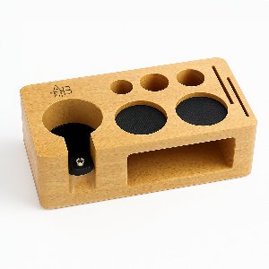Adore Maison Barista Koffie Accessoire Houder 58mm – Houten Organizer voor Tamper, Portafilter, Puck Screen & Meer – Handige Opbergoplossing voor Thuisbarista’s