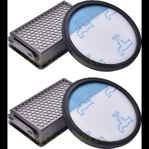 2-delige filterset: HEPA- en pre-motorfilter, wasbaar, duurzaam, Geschikt voor Rowenta Moulinex Tefal Compact Power Cyclonic, Geschikt voor ZR005901.