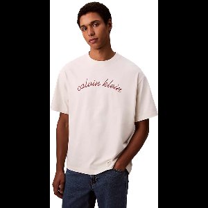 Calvin Klein T-shirt Ss Cntr Chn Sttch 16 Lv04rc225g Yas Tofu Mannen Maat - S