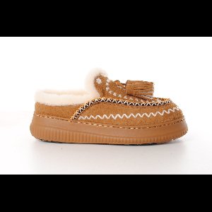 NAN-KU dames slipper Golem suède naturel