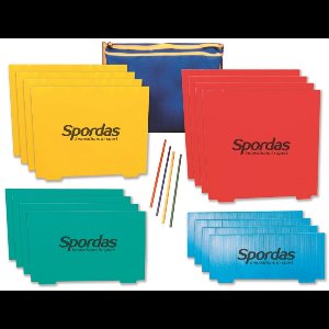 Spordas horden set voor kinderen - complete hurdle set met draagtas.