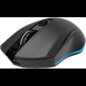 GMB Gaming Firebolt Draadloze RGB Gaming Muis met Oplaadbare Batterij, Zwart - USB Nano-Ontvanger, Multi-Kleur Achtergrondverlichting, Verstelbare DPI tot 3200, Ergonomisch Ontwerp, Compatibel met Windows 7/8/10