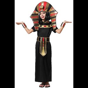 Atosa Egyptisch Meisjeskostuum Zwart 5-6 Years