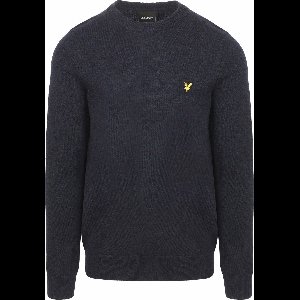 Lyle & Scott Pullover Lamswol Navy - Maat XXL - Heren - Pullovers