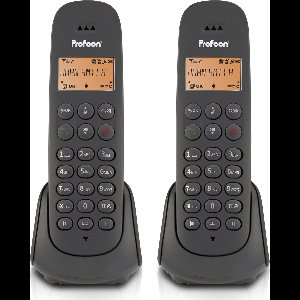 Profoon PDX620 - DECT telefoon met 2 handsets - Zwart