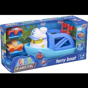 Ferry boot met 2 auto's - Tiny Teamsterz.