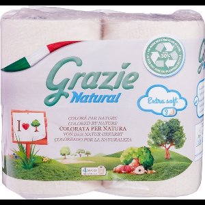 Grazie Natural Toiletpapier 3-laags 4 Stuks