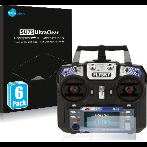 Savvies - Screenprotector voor FlySky FS-i6 - Folie Beschermfolie transparant 6 Stuks