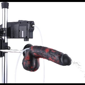 Spuitende Fantasy Dildo KlicLok® en Zuignap 21 cm inclusief glijmiddel launcher