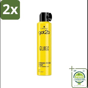 Got2b Glued Extreme Freeze Haarspray 300 ml - Voordeelverpakking - 2 stuks - Haarspray - Extreme hold