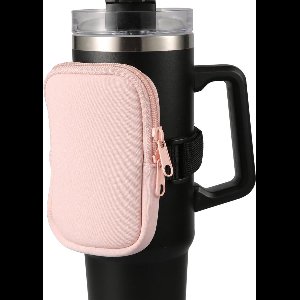 Multifunctioneel bidonzakje - Verstelbaar gymfleszakje voor Quencher - Roze, ideaal voor onderweg - Inclusief karabijnhaak