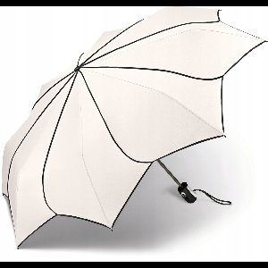 Pierre Cardin Easymatic Damesparaplu Zonnebloem Zwart-Wit