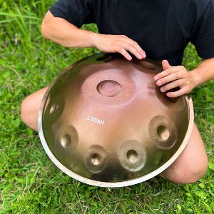 LIDAH® Stainless Steel Handpan - F Pygmy 10 - Roestvrij Staal - Hand Pan Drum