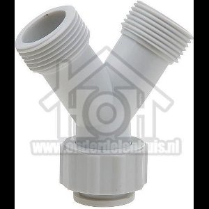 Verbindingsstuk Y-model 2x 3/4" buitendraad en 1x 3/4" binnendraad
