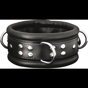 XX-Dreamtoys – leren halsband breed zwart