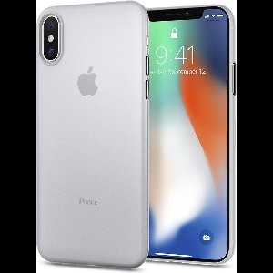 Spigen Air Skin case iPhone XS doorzichtig hoesje - Transparant