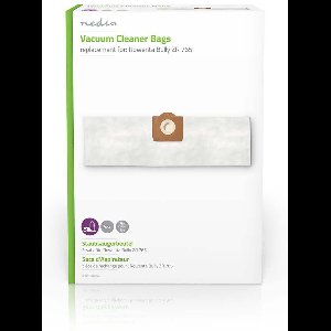 Nedis Stofzuigerzak - 4 Stuks - Synthetisch - Meest verkocht voor: Rowenta Bully ZR 765 - Wit