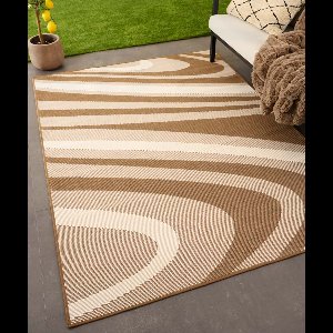 Modern buitenkleed - Flip Saturn lichtbruin 200x280 cm