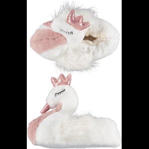 Apollo pantoffels zwaan - wit- dames - sloffen - anti-slip - Dierenpantoffels/dierensloffen 39-40