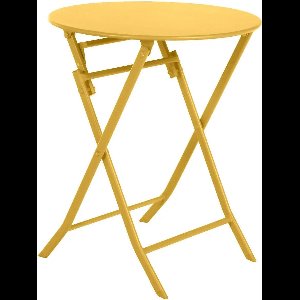 Hespéride Luxe Bistrotafel - Greensboro Tafel - Mosterd - 60x60x91cm