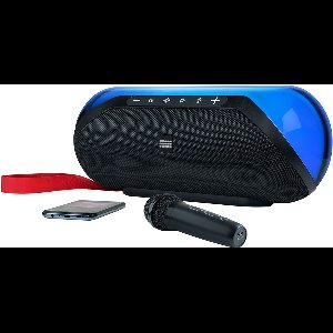 Bigben Connected, Partij Lite Bluetooth 5.0 50W draadloze verlichte luidsprekersysteem met riem - Zwart