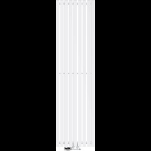 Badkamer radiator middenaansluiting 480x1800 mm wit met wandthermostaatkraan LuxeBath