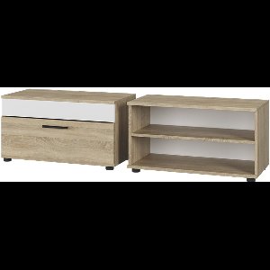 Vicco Berno Woonkamerkasten – 2 delen Sonoma/Wit