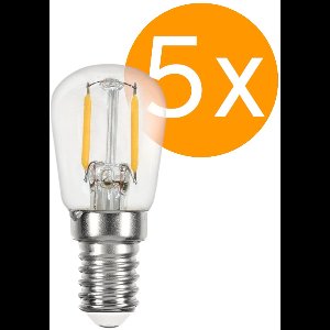5 stuks | Ledmaxx LED schakelbord 1W 60lm 2200K helder Niet-Dimbaar | E14 | Zeer Warm Wit | 1 watt | 20.000 Branduren
