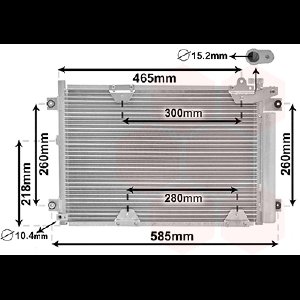 Van Wezel - LUCHTCONDENSATOR VOOR SUZUKI GRAND VITARA 1998-2006 9531065D10