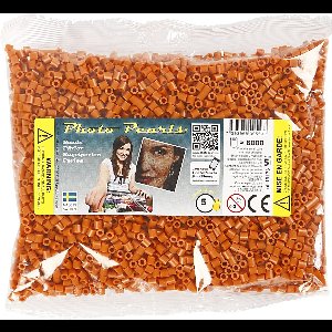 PhotoPearls strijkkralen, afm 5x5 mm, gatgrootte 2,5 mm, rood bruin (5), 6000stuks Navulling
