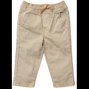Little Dutch – Joggingbroek – katoen met stretch – jongens – maat 74 – taupe – Forest Friends