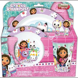Safta Gabby´s Dollhouse Feestset Micro Kinderen In Koffer Set Micro 5 Stukken Roze