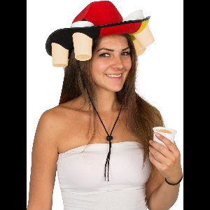 FOLAT BV - Bier hoed in de kleuren van de Duitse vlag - Hoeden > Overige