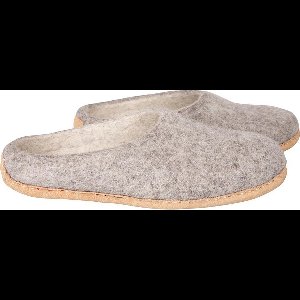 Woolloows Gevilte Wollen Sloffen voor Herren én Dames - Shuffle Grey 44