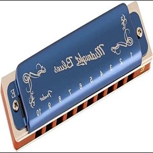 MIDNIGHT BLUES HARMONICA Diatonisch - 10 gaten - stemming: E - Blauw (Limited Edition)